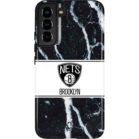 NBA Brooklyn Nets Marble Galaxy S22 Plus Pro Case