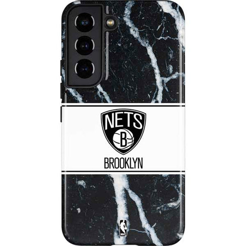 NBA Brooklyn Nets Marble Galaxy S22 Pro Case