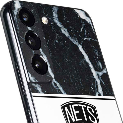NBA Brooklyn Nets Marble Galaxy S22 Skin