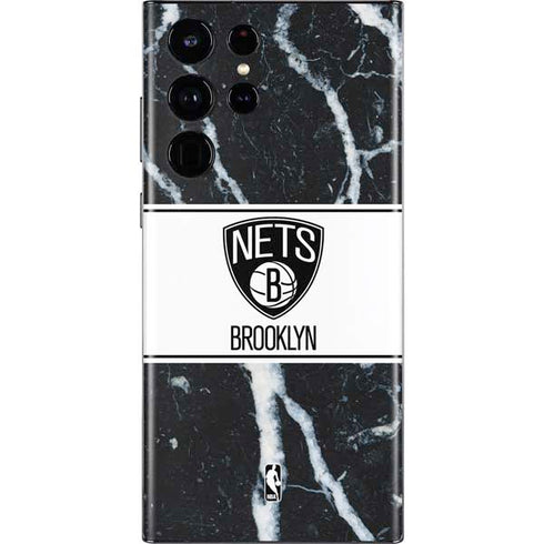 NBA Brooklyn Nets Marble Galaxy S22 Ultra Skin