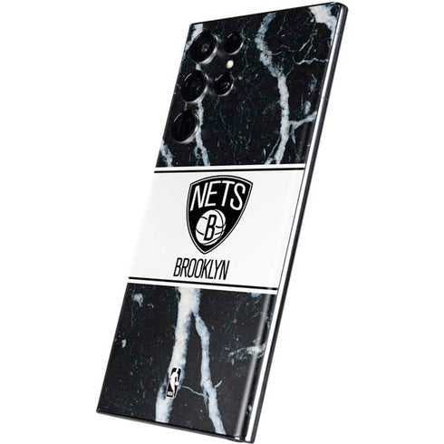 NBA Brooklyn Nets Marble Galaxy S22 Ultra Skin