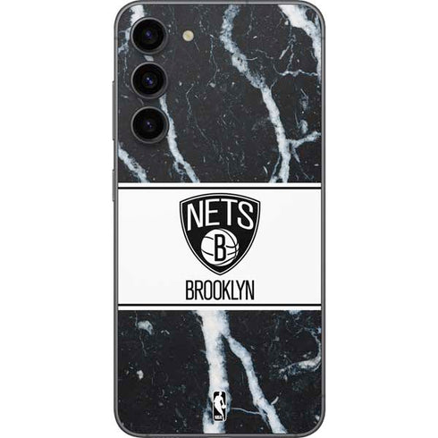 NBA Brooklyn Nets Marble Galaxy S23 Plus Skin
