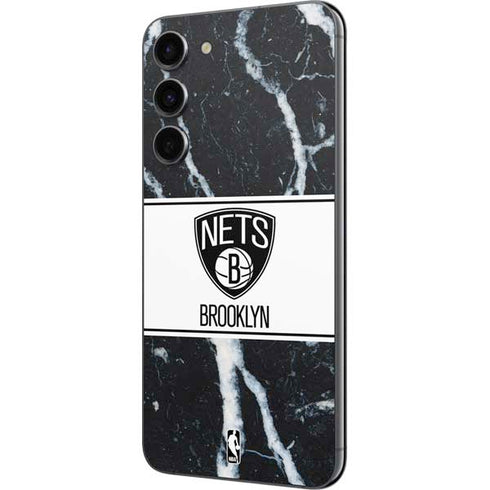 NBA Brooklyn Nets Marble Galaxy S23 Plus Skin