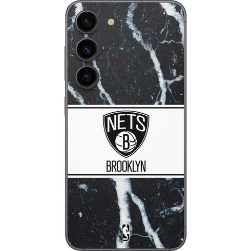 NBA Brooklyn Nets Marble Galaxy S23 Skin