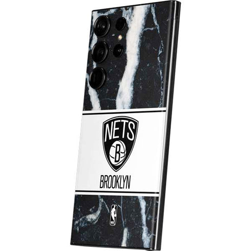 NBA Brooklyn Nets Marble Galaxy S23 Ultra Skin