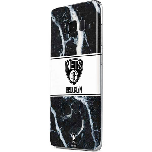 NBA Brooklyn Nets Marble Galaxy S8 Plus Skin