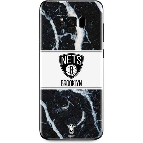 NBA Brooklyn Nets Marble Galaxy S8 Skin