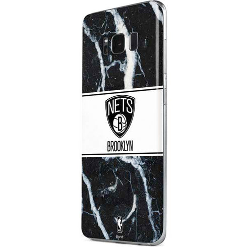 NBA Brooklyn Nets Marble Galaxy S8 Skin