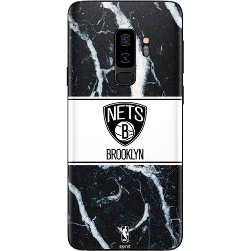 NBA Brooklyn Nets Marble Galaxy S9 Plus Skin