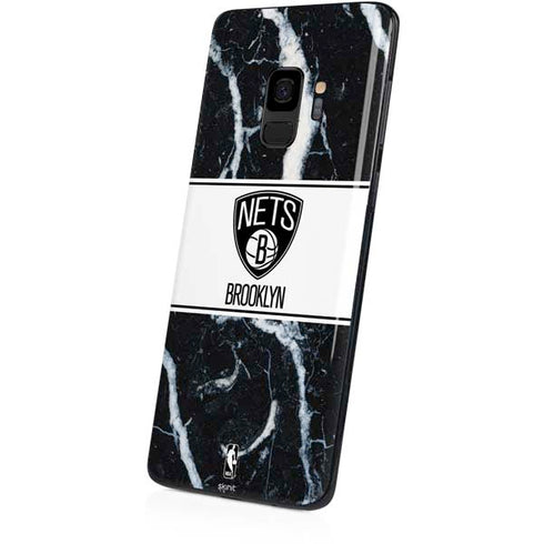 NBA Brooklyn Nets Marble Galaxy S9 Skin