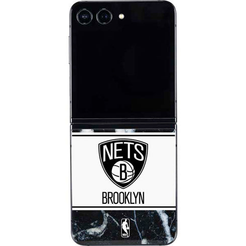 NBA Brooklyn Nets Marble Galaxy Z Flip5 5G Skin
