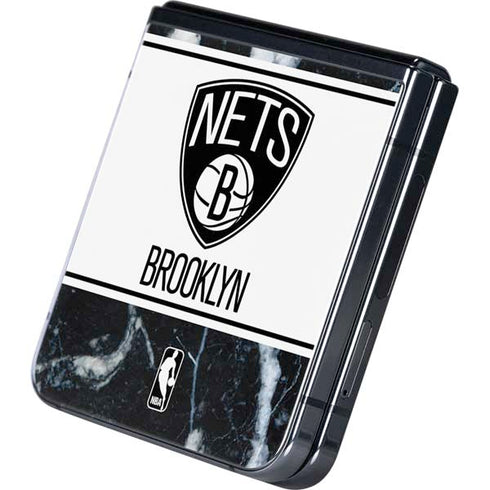 NBA Brooklyn Nets Marble Galaxy Z Flip5 5G Skin