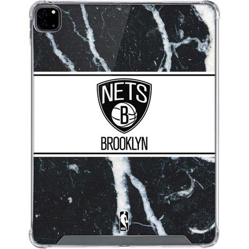 NBA Brooklyn Nets Marble iPad Pro 12.9in (2020) Clear Case