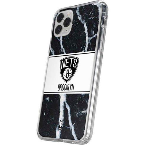 NBA Brooklyn Nets Marble iPhone 11 Pro Clear Case