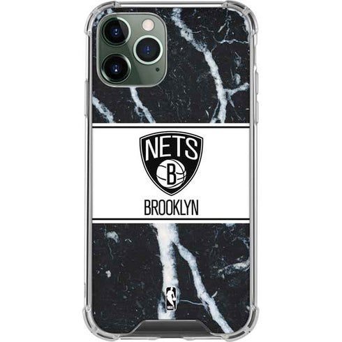 NBA Brooklyn Nets Marble iPhone 11 Pro Max Clear Case