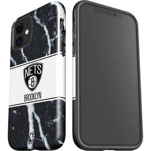 NBA Brooklyn Nets Marble iPhone 12 Impact Case