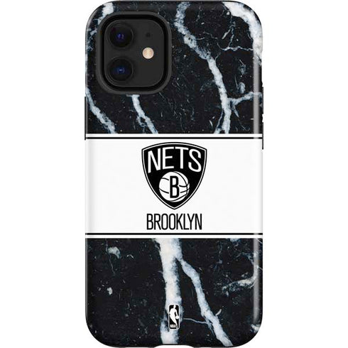 NBA Brooklyn Nets Marble iPhone 12 Mini Impact Case