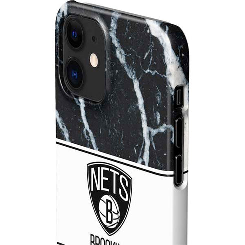 NBA Brooklyn Nets Marble iPhone 12 Mini Lite Case