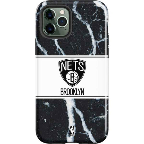 NBA Brooklyn Nets Marble iPhone 12 Pro Impact Case