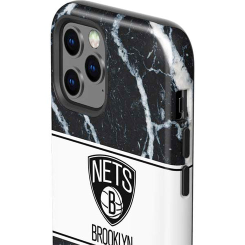 NBA Brooklyn Nets Marble iPhone 12 Pro Max Impact Case