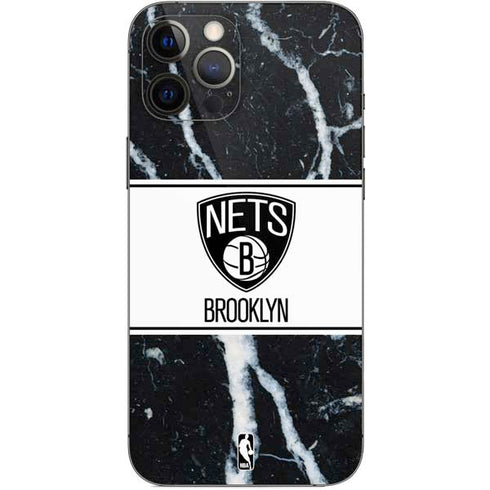 NBA Brooklyn Nets Marble iPhone 12 Pro Max Skin