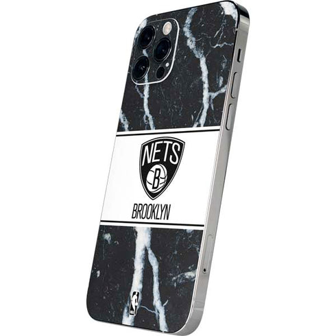 NBA Brooklyn Nets Marble iPhone 12 Pro Skin