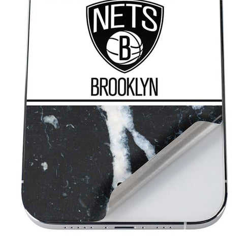 NBA Brooklyn Nets Marble iPhone 12 Pro Skin