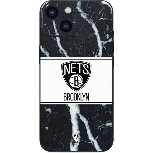 NBA Brooklyn Nets Marble iPhone 13 Mini Skin