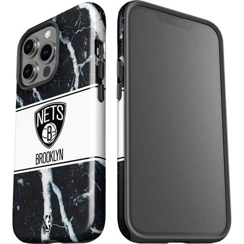 NBA Brooklyn Nets Marble iPhone 13 Pro Impact Case
