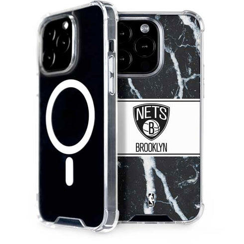 NBA Brooklyn Nets Marble iPhone 13 Pro MagSafe Case