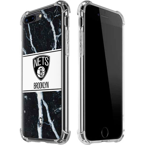 NBA Brooklyn Nets Marble iPhone 7/8 Plus Clear Case