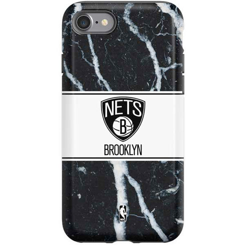NBA Brooklyn Nets Marble iPhone SE (2nd & 3rd Gen) Pro Case