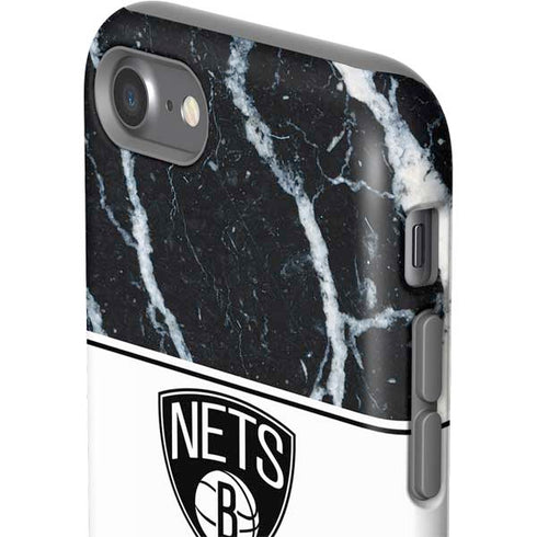 NBA Brooklyn Nets Marble iPhone SE (2nd & 3rd Gen) Pro Case