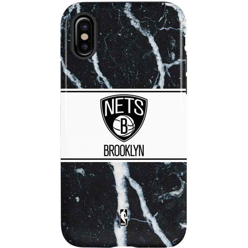 NBA Brooklyn Nets Marble iPhone X Pro Case