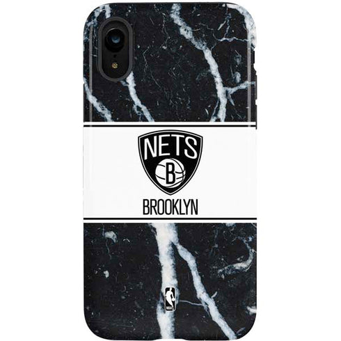 NBA Brooklyn Nets Marble iPhone XR Pro Case