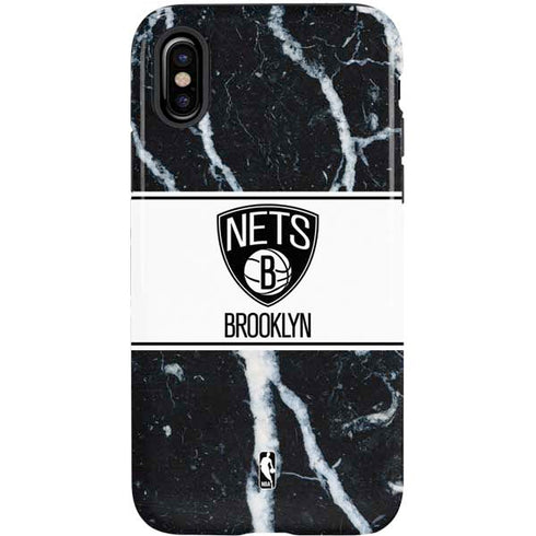 NBA Brooklyn Nets Marble iPhone XS Pro Case