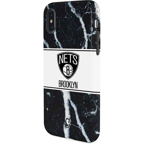NBA Brooklyn Nets Marble iPhone XS Pro Case
