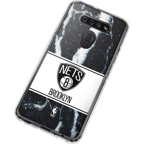 NBA Brooklyn Nets Marble LG K51/Q51 Clear Case