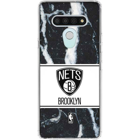 NBA Brooklyn Nets Marble LG Stylo 6 Clear Case