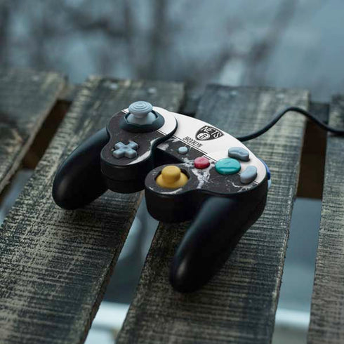 NBA Brooklyn Nets Marble Nintendo GameCube Controller Skin
