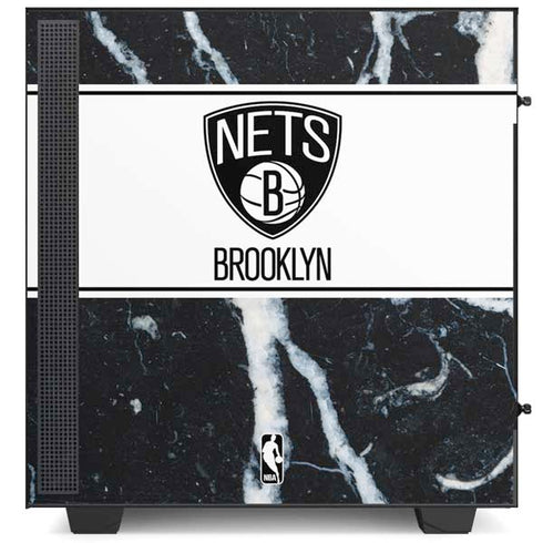 NBA Brooklyn Nets Marble NZXT H510 Compact ATX Mid-Tower Case Skin