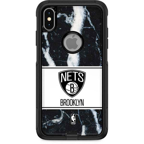 NBA Brooklyn Nets Marble Otterbox Commuter iPhone Skin