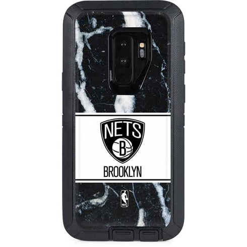 NBA Brooklyn Nets Marble Otterbox Defender Galaxy Skin