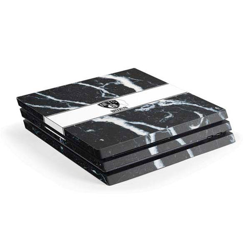 NBA Brooklyn Nets Marble PS4 Pro Console Skin