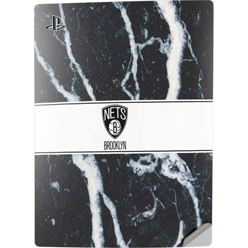 NBA Brooklyn Nets Marble PS5 Digital Edition Console Skin