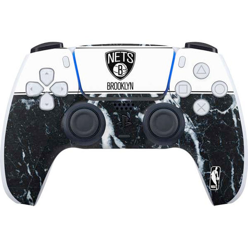 NBA Brooklyn Nets Marble PS5 Controller Skin