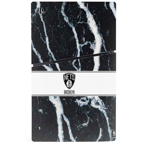 NBA Brooklyn Nets Marble PS5 Slim Disk Bundle Skin
