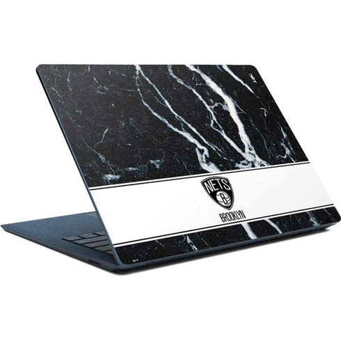 NBA Brooklyn Nets Marble Surface Laptop Skin