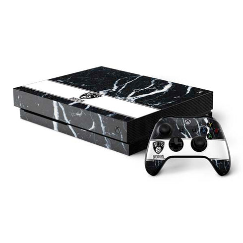 NBA Brooklyn Nets Marble Xbox One X Bundle Skin