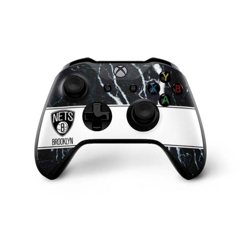 NBA Brooklyn Nets Marble Xbox One X Controller Skin